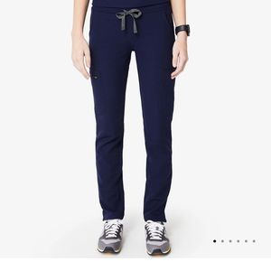 Figs Navy Yola Skinny Scrub Pants